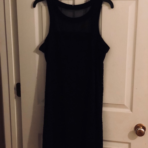 Black Lace LBD halter+ layered pearl necklace $42 - Picture 2 of 2